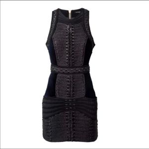 BALMAIN x H&M rope velvet dress